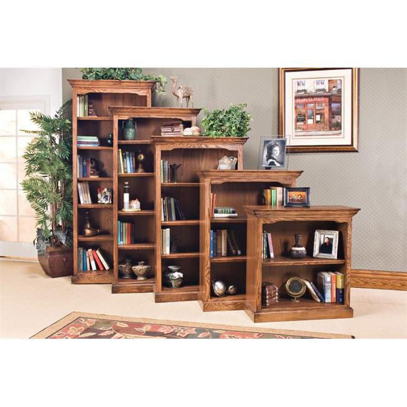 Kush Furniture 7136 Bear Creek 36 Single Bookcase in Dark Finish