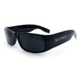 thumbnail image 1 of Kush Mad Dog Biker Slim Rectangle Mens Sunglasses UV400 Narrow Minimal Steet Eyewear Shiny Black, 1 of 5