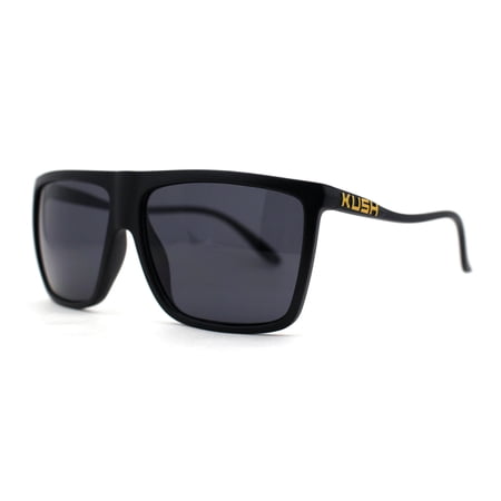 Kush Mens Flat Top High Temple Gangster Shade Yellow Logo