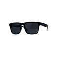 thumbnail image 1 of Kush Mens Rectangular Keyhole Sport Plastic Agent Sunglasses Black Blue, 1 of 4