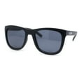 thumbnail image 1 of Kush Mens Rounded Rectangular Horn Rim Matte Sporty Plastic Sunglasses Matte Black - Black, 1 of 4