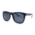 thumbnail image 1 of Kush Mens Rounded Rectangular Horn Rim Matte Sporty Plastic Sunglasses Matte Navy - Black, 1 of 4