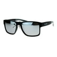 thumbnail image 1 of Kush Mirrored Rectangular Plastic Sport Sunglasses Grey, 1 of 4
