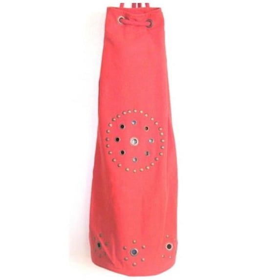 KushOasis OM101011-Red Yoga Bag - OMSutra Chakra Rivet Bag - Color - Red