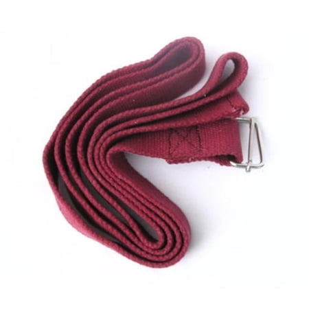 KushOasis OM132010-Burgundy OMSutra Yoga Strap Cinch-Buckle 10 ft. - Color - Burgundy