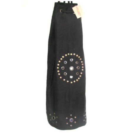 KushOasis  Yoga Bag - OMSutra Chakra Rivet Bag - Color - Black