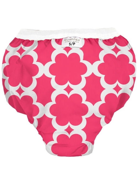 Baby Waterproof Training Pant, 38-44 Pounds,Fuchsia Modern Flowers, X-Large