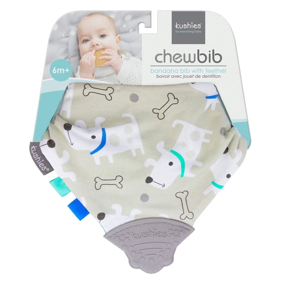 Kushies Chewbib for 6Months+, Fido