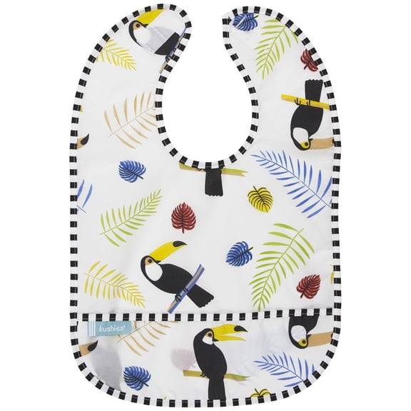 Kushies Cleanbib Infant or Toddler Waterproof Clean Bib with Pocket - K281