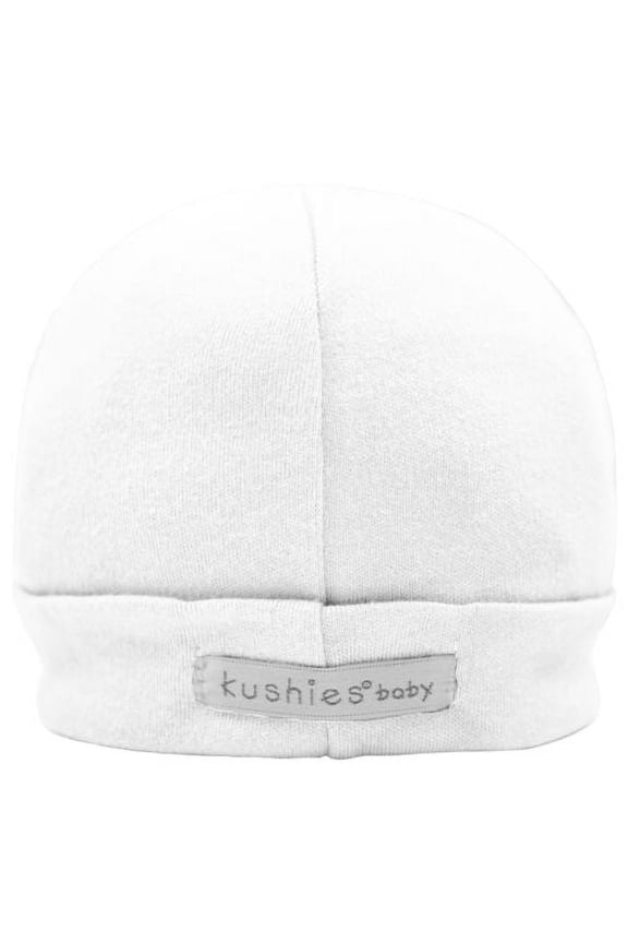 Cotton Jersey Baby Cap Hat for Boys and Girls (Medium, White)