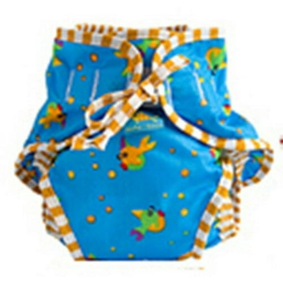 Kushies Reusable Swim Diaper, Goldfish Print, Medium