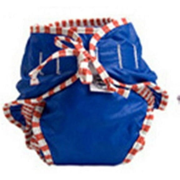 Kushies Reusable Swim Diaper, Medium, Blue
