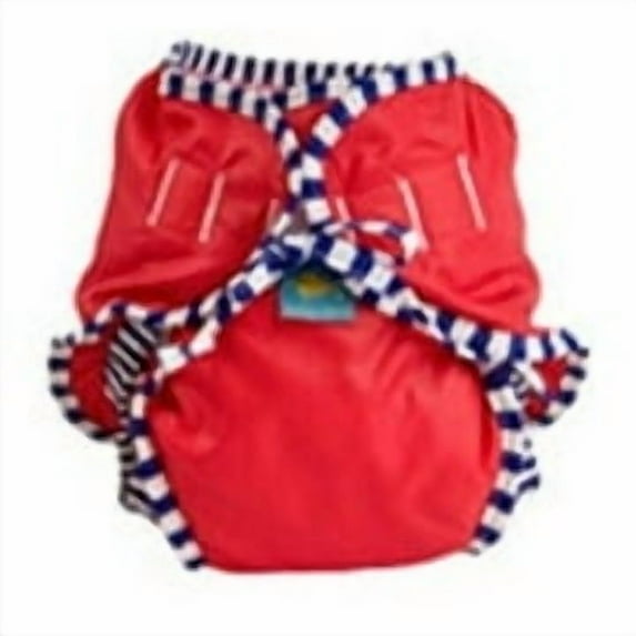 Kushies Reusable Swim Diaper, Medium, Red