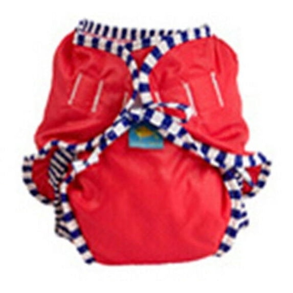 Kushies Reusable Swim Diaper, Red Solid, Small