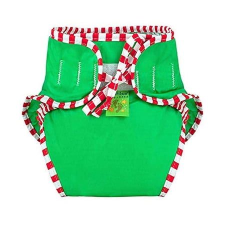 Kushies Swim Diaper, Medium - Green
