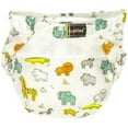 thumbnail image 1 of Kushies Ultra-Lite All-In-One Form-Fitted Washable Cloth Diapers (White Safari, Toddler), 1 of 1