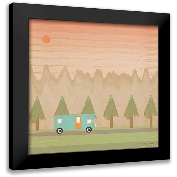 Kushnir, Tammy 12x12 Black Modern Framed Museum Art Print Titled - Search for Adventure I