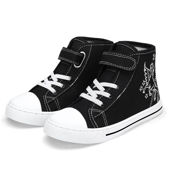 Kushyshoo Angel Unicorn Toddler High Top Girls Sneakers Kids Walking Shoes 3M