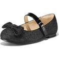 thumbnail image 1 of Kushyshoo Girl's Black Glitter Ballet Flats Soft Mary Jane Dress Party Shoes Non-Slip 10M, 1 of 6