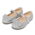 thumbnail image 1 of Kushyshoo Girl's Silver Glitter Ballet Flats Soft Mary Jane Dress Party Shoes Non-Slip 11M, 1 of 7
