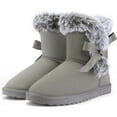 thumbnail image 1 of Kushyshoo Girls Kids Snow Boots for Warmth Grey NON-Slip Outdoor Winter Footwear Lightweight Size 1M, 1 of 6