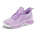 thumbnail image 1 of Kushyshoo Girls Lightweight Sneakers Kids Breathable Lace-up Athletic Running Shoes Big Kids Walking Shoes Purple Size 4, 1 of 7