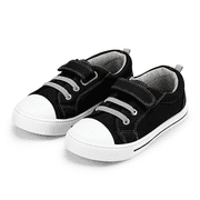 Kushyshoo Kids Canvas Shoes Black Casual Children Sneaker Size 11 Little Boys
