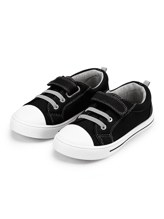 Kids Canvas Shoes Black Casual Children Sneaker Size 11 Little Boys