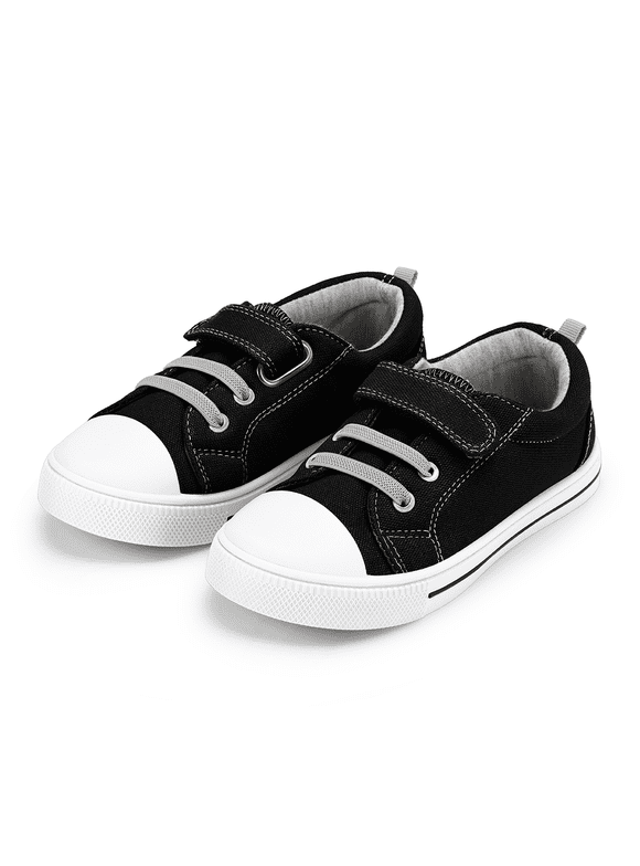 Kids Canvas Shoes Black Casual Children Sneaker Size 11 Little Boys