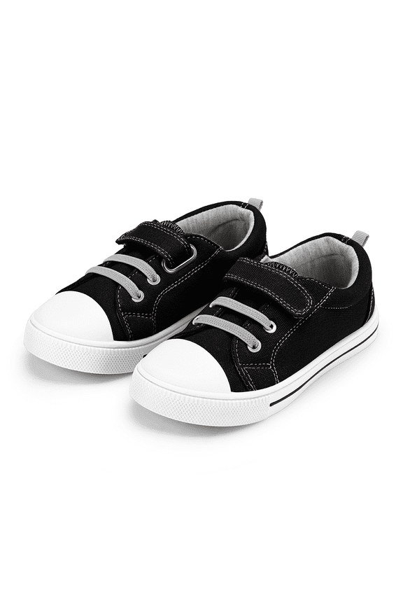 Kids Canvas Shoes Black Casual Children Sneaker Size 8 Toddler Boys