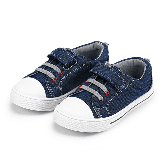 Kushyshoo Kids Canvas Shoes Blue Casual Children Sneaker Size 7 Toddler Boys