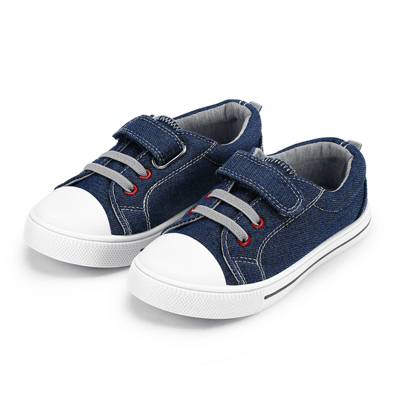 Kushyshoo Kids Canvas Shoes Blue Casual Children Sneaker Size 9 Toddler Boys