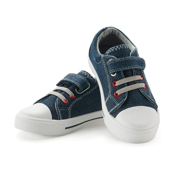 Kushyshoo Kid Canvas Shoes Blue Casual Children Sneaker Size 9 Toddler Boys