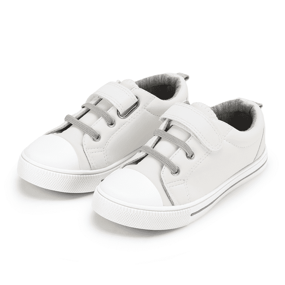 Kushyshoo Kids Canvas Shoes Casual White Children Sneaker Size 11 Little Girls