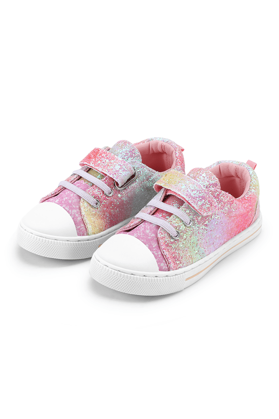 Kid Canvas Shoes Colorful Glitter Casual Children Sneaker Toddler Girls