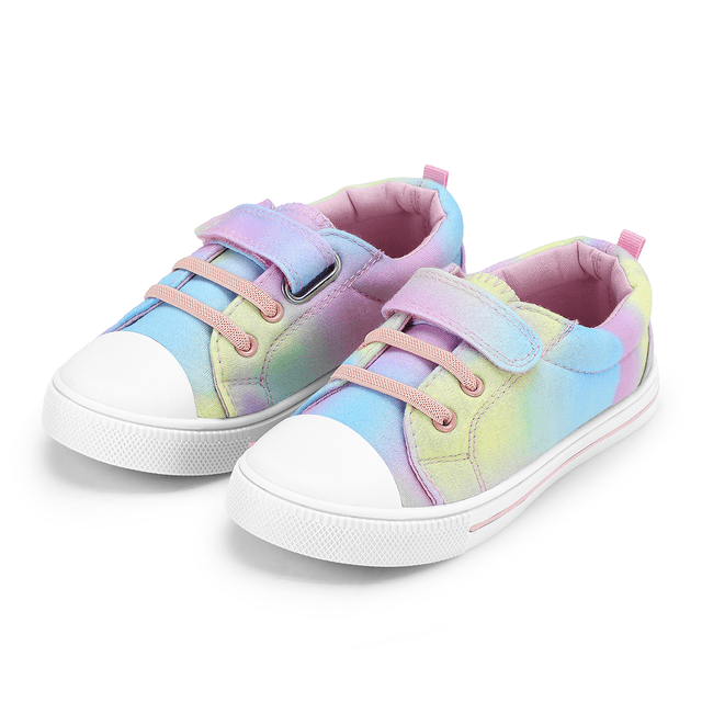 Kushyshoo Kids Canvas Shoes Gradient Casual Children Sneaker Size 10 Toddler Girls
