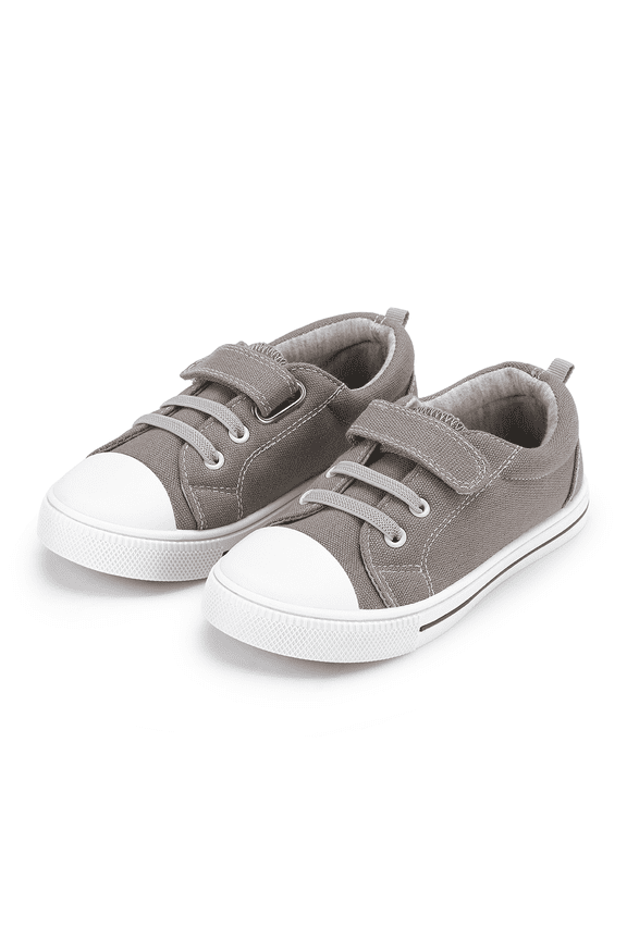 Kids Canvas Shoes Gray Casual Children Sneaker Size 10 Toddler Boys