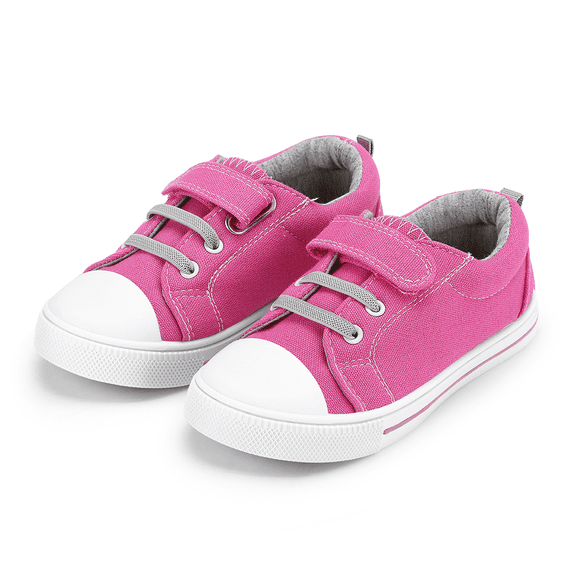 Kushyshoo Kids Canvas Shoes Pink Casual Children Sneaker Size 9 Toddler Girls