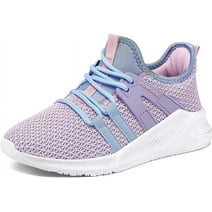 Kushyshoo Kid's Sneakers Pink and Purple Running Athletic Tennis Shoe for Girls Size 1