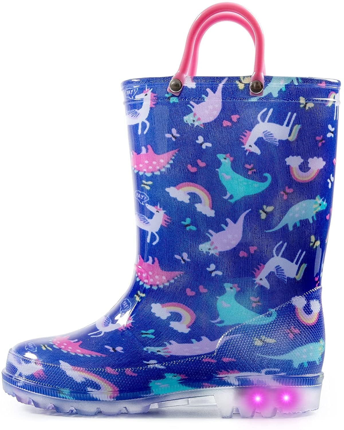 Light up unicorn rain boots hot sale