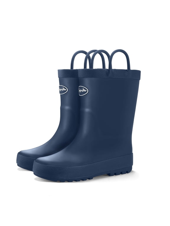 Kids Boys Rain Boots Navy Matte Size 2M