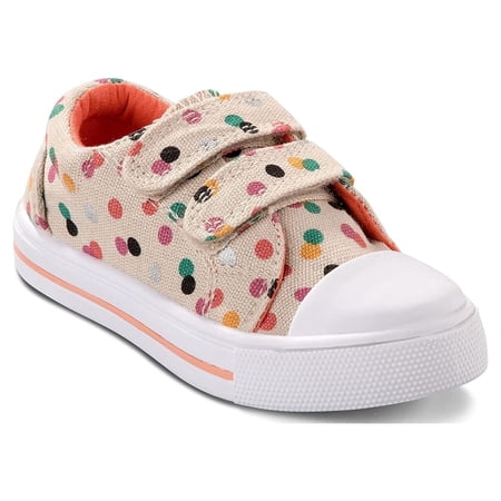 Kushyshoo Kids Canvas Shoes Colorful Dots Size 10 Toddler Girl