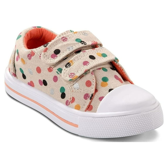 Kushyshoo Kids Canvas Shoes Colorful Dots Size 12 Little Girl