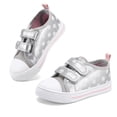 thumbnail image 1 of Kushyshoo Kids Canvas Sneakers Silver Dots Size 8 Toddler Girls' Shoes, 1 of 8