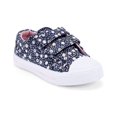 thumbnail image 1 of Kushyshoo Kids Navy Flower Casual Canvas Shoe Size 7 (Todder Girl), 1 of 8