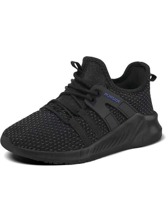 Kids Sneakers Black Running Tennis Athletic Shoes for Boys Size 5 (Gig Kid)