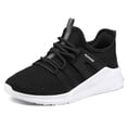 thumbnail image 1 of Kushyshoo Kids Sneakers Black White Running Tennis Athletic Shoes for Girls Size 4 (Big Kid), 1 of 5