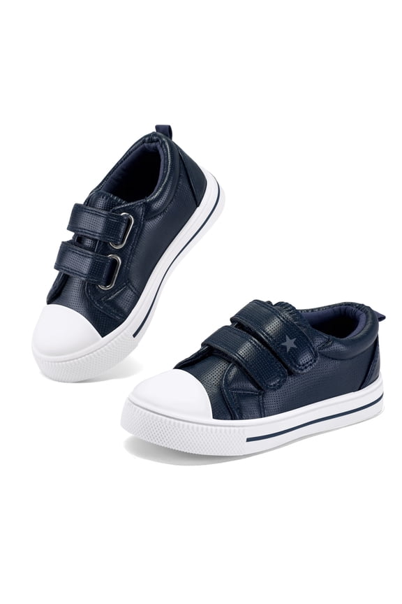 Kids Sneakers Children Solid Navy Toddler Boys Casual Shoes Size 5