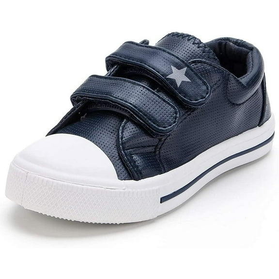 Kushyshoo Kids Sneakers Children Solid Navy Toddler Boys Casual Shoes Size 8