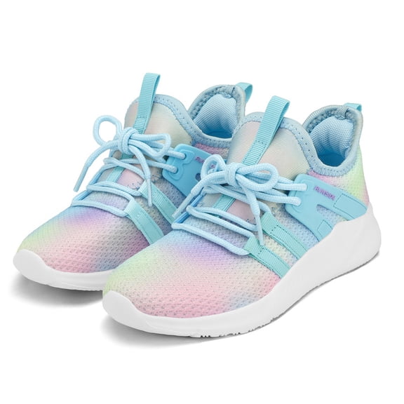 Kushyshoo Kids Sneakers Gradient Blue Running Athletic Shoes for Girls Size 2 (Big Kid)